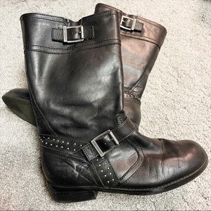 Harley Davidson Women’s Black Studded Leather Boots